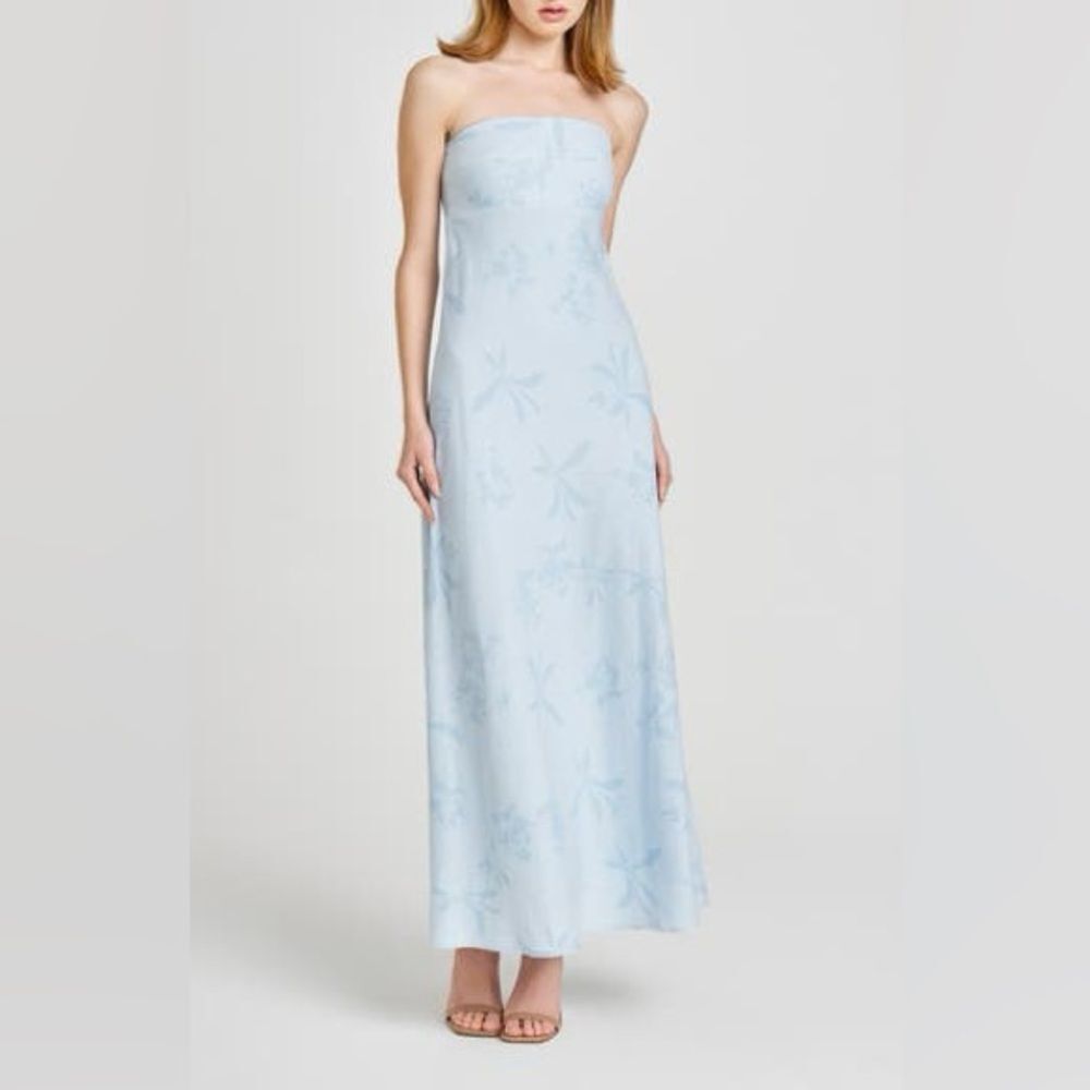 WAYF ALL FOR ONE JACQUARD FLORAL STRAPLESS DRESS ❤️NWT❤️IN STORES❤️
